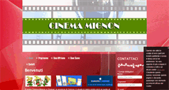 Desktop Screenshot of cinemamignonchiavari.com